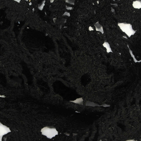 Black Floral Knit, Cotton
