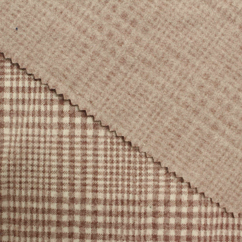 Cream Plaid Jacquard, Polyester, 334 gsm