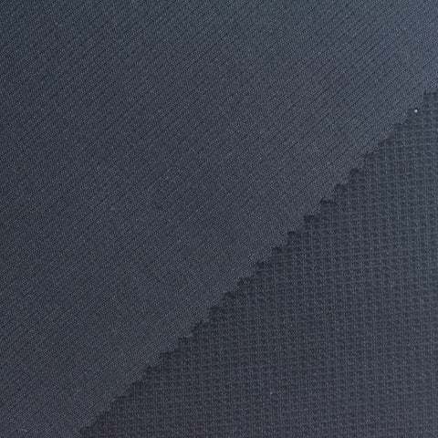 Waffle Knit Fabric, 360 gsm, 160 cm — Navy