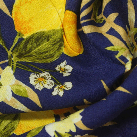 Green Tropical-Floral Woven