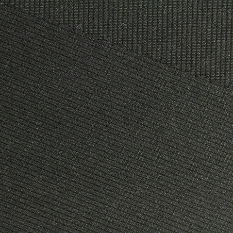 Black Ribbed Rib Knit, Polyester