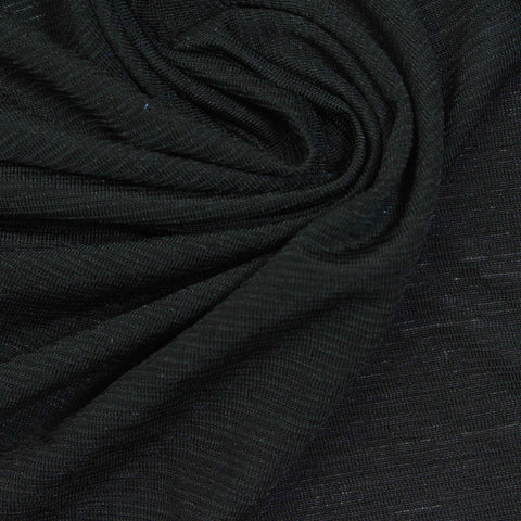 Black Marl Knit, Polyester, 135 gsm