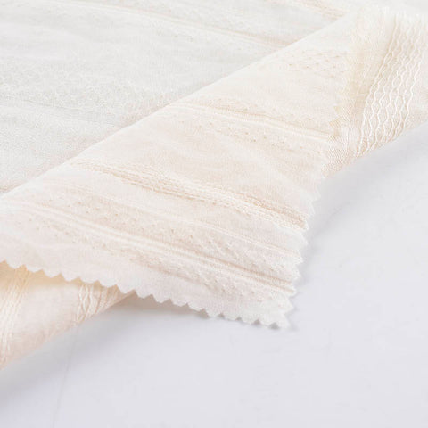 White Stripes Jacquard, Viscose