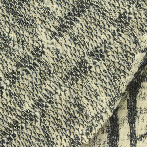 Dark Grey Abstract Chunky Knit, Polyester