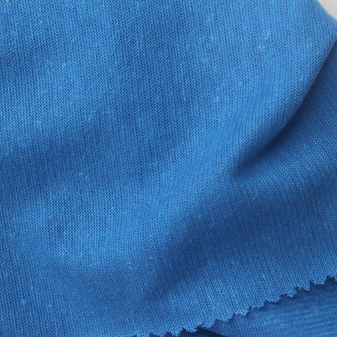 Blue Marl Jersey Knit, Cotton, 143 gsm