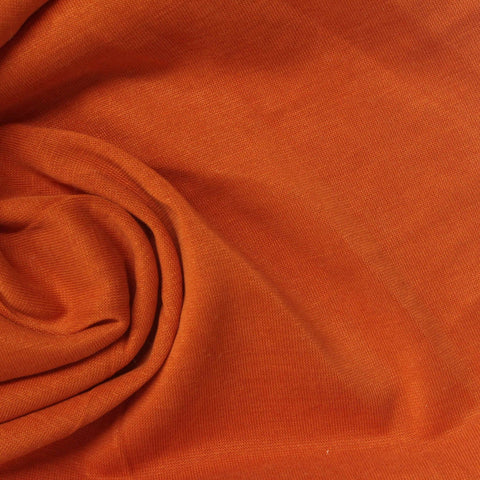 Modal Polyester Stretch Jersey Knit Fabric, 225 gsm, 165 cm — Orange