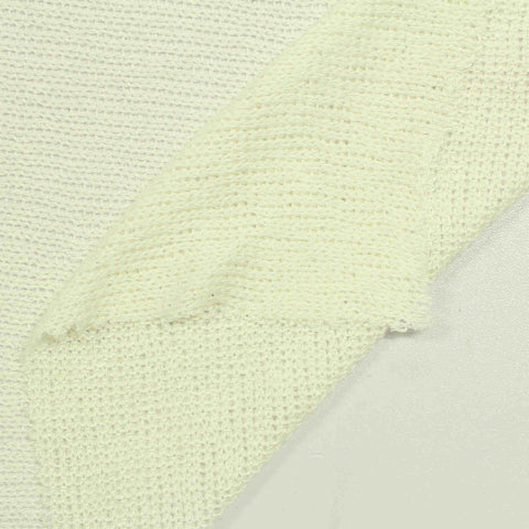 Viscose Polyester Stretch Chunky Knit Fabric, 165 gsm, 142 cm — Beige, ref EF-205743