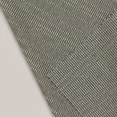 Jacquard Polyester Metallic Stretch Rib Knit Fabric, 190 gsm, 154 cm — Grey