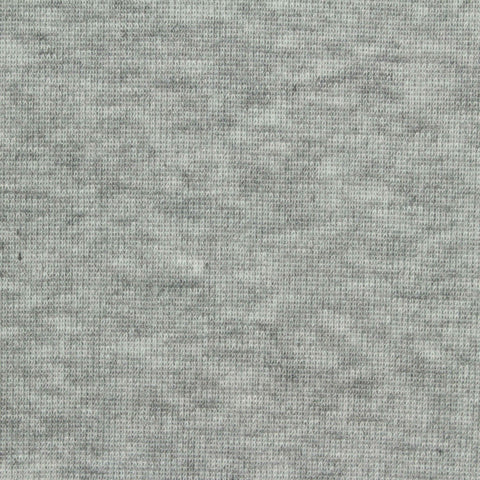 Light Grey Marl Rib Knit, Polyester, 250 gsm, 180 cm