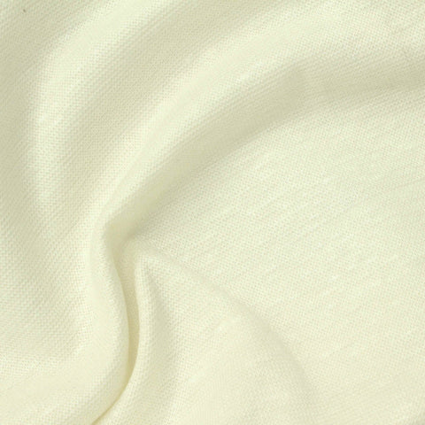 Linen Cotton Stretch Interlock Knit Fabric, 245 gsm, 140 cm — Beige