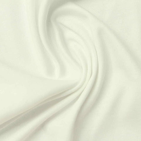 100% Cotton Interlock Knit Fabric, 204 gsm, 154 cm — White