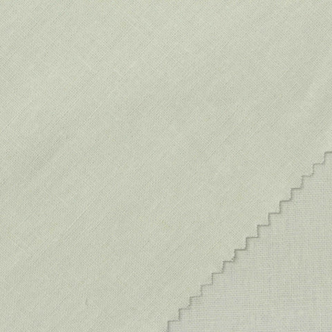 Printed Linen Cotton Woven Fabric, 185 gsm — White