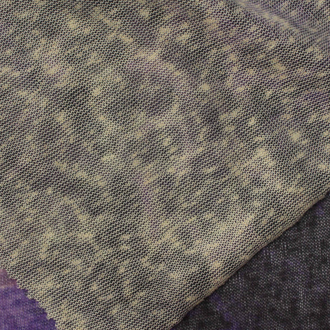 Purple Leopard Knit, Polyester, 110 gsm