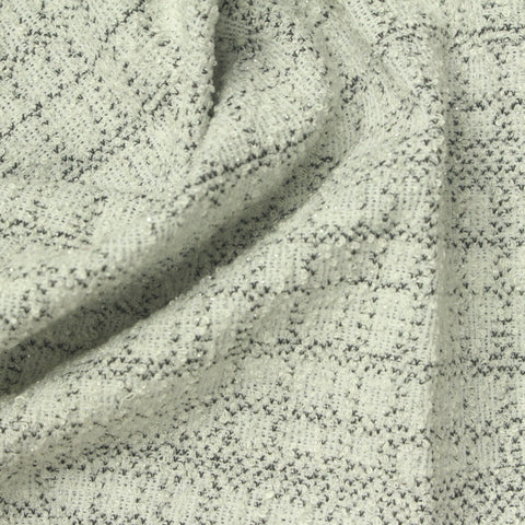 Light Grey Marl Bouclé, Poly-Viscose