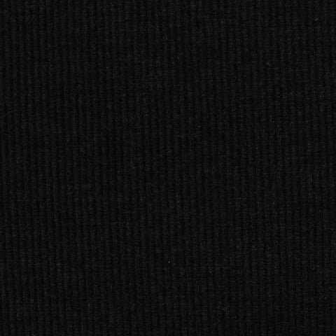 Black Ribbed Rib Knit