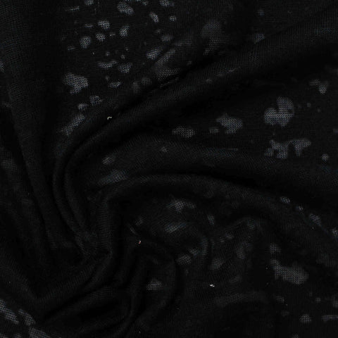 Grey Abstract Jersey Knit, Poly-Viscose