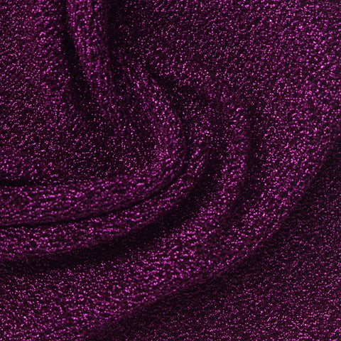 Purple Marl French Terry, Nylon-Metallic
