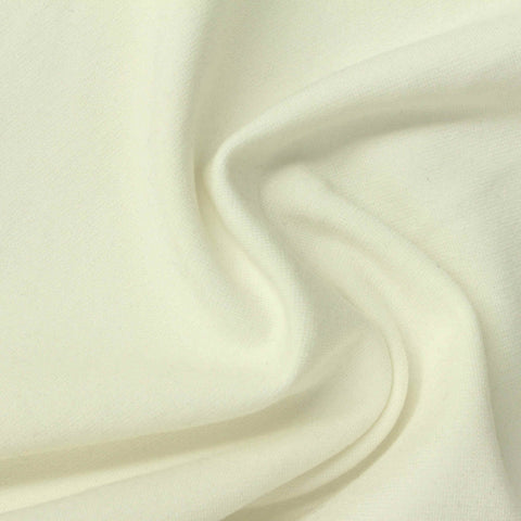 Polyester Viscose Stretch Ponte Knit Fabric, 362 gsm, 192 cm — Beige
