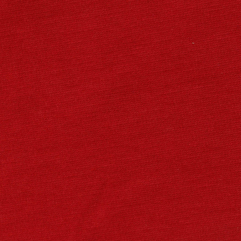 Polyester Viscose Stretch Ponte Knit Fabric, 340 gsm, 160 cm — Red