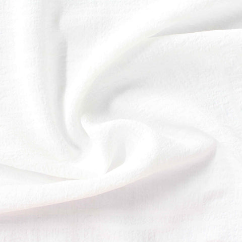 White Geometric-Grid Seersucker, Polyester