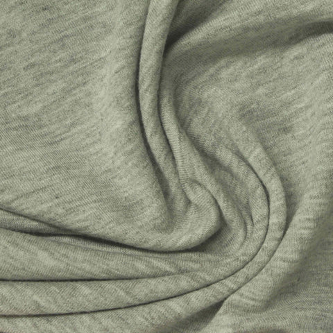 Light Grey Marl French Terry, Poly-Viscose
