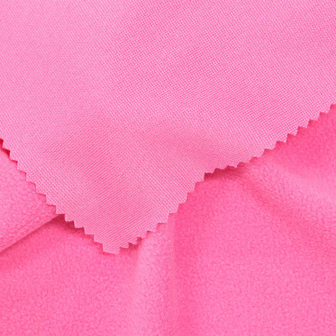 100% Polyester Fleece Fabric, 170 gsm, 147 cm — Pink