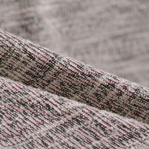 White Heathered-Marl Jacquard, Cotton-Poly