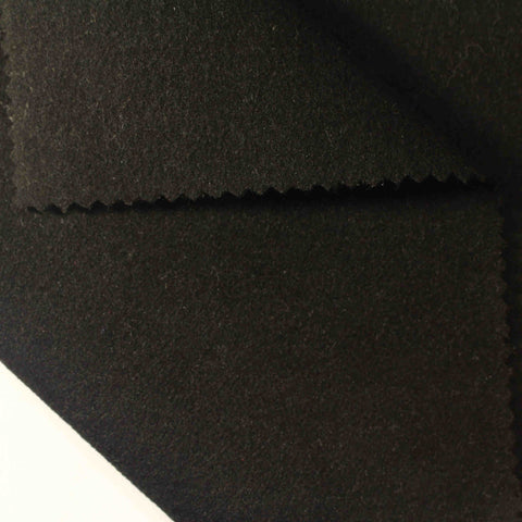 Viscose Nylon Stretch Knit Fabric, 460 gsm, 160 cm — Black