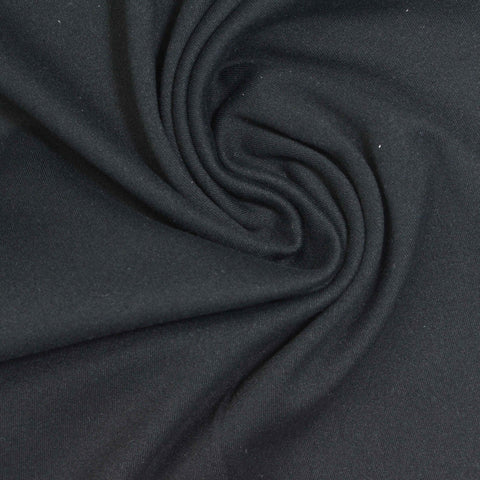 Charcoal Brushed Jersey Knit, Poly-Spandex