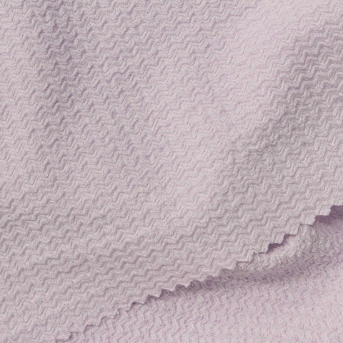 Pale Pink Wavy-Zigzag Crepe, Polyester
