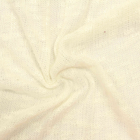 Viscose Stretch Rib Knit Fabric, 195 gsm, 153 cm — Beige