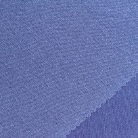 Viscose Polyester Stretch Scuba Knit Fabric, 250 gsm, 165 cm — Blue