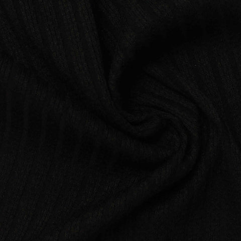 Black Rib Knit, Polyester