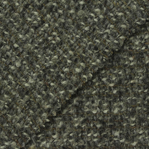 Dark Grey Flecks Bouclé, Wool-Poly