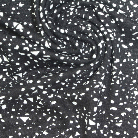White Triangles Knit, Viscose