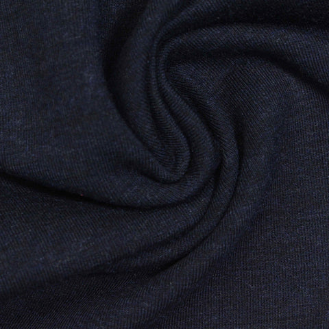 Dark Navy Marl Scuba Knit, Viscose