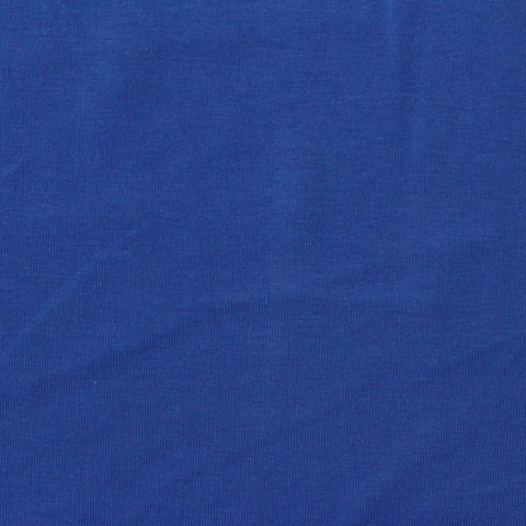 Cotton Polyester Stretch Jersey Knit Fabric, 135 gsm, 154 cm — Blue