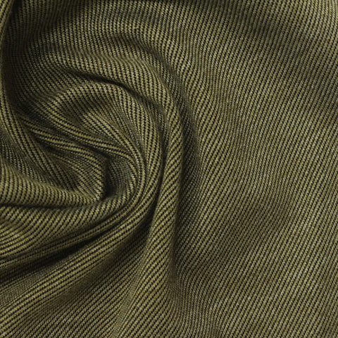 Heathered Olive Marl Interlock Knit, Poly-Nylon