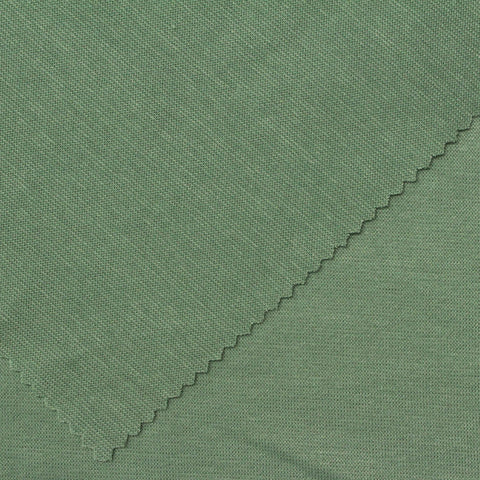 Polyester Viscose Stretch Rib Knit Fabric, 200 gsm, 158 cm — Green