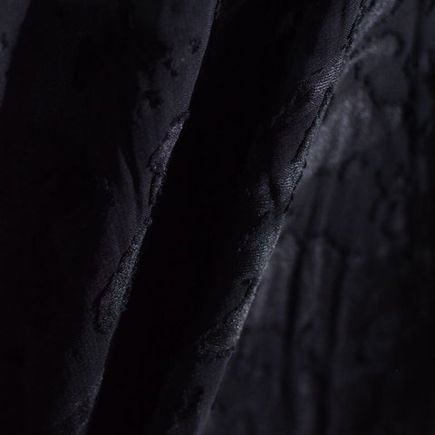 Black Tone-on-Tone Chiffon, Polyester