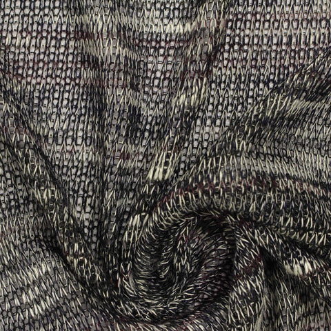 Dark Grey Marl Jersey Knit, 120 gsm
