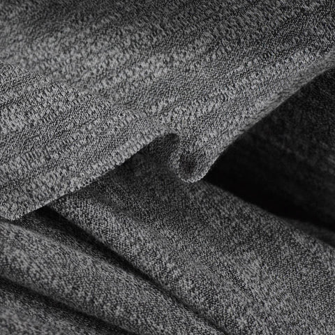 Slub Jersey Knit Fabric, 145 gsm, 170 cm — Grey