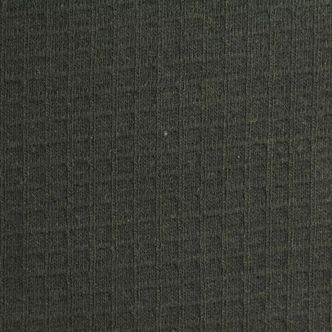 Dark Green Heather Jacquard, Cotton-Poly