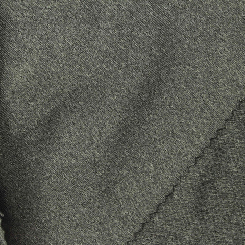 Dark Grey Marl Jersey Knit, Polyester, 147 gsm