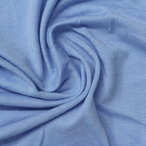 Polyester Stretch Jersey Knit Fabric, 170 gsm, 178 cm — Blue
