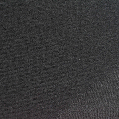 100% Polyester ITY Knit Fabric, 350 gsm, 160 cm — Black