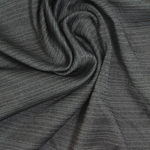 Heather Grey Stripe Jersey Knit, Polyester