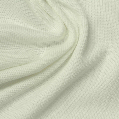 Cotton Polyester Rib Knit Fabric, 260 gsm, 160 cm — Green
