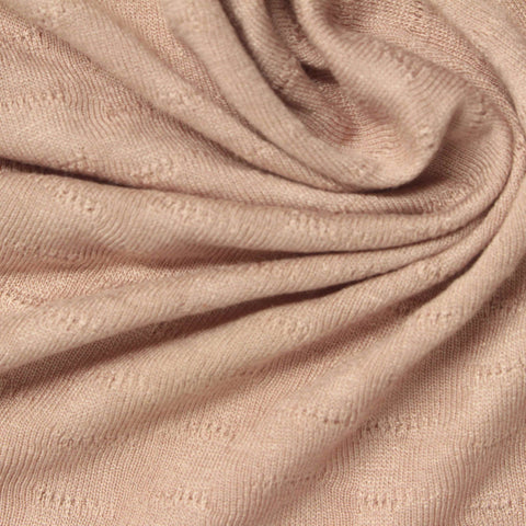 Beige Dash Jacquard, Viscose-Poly