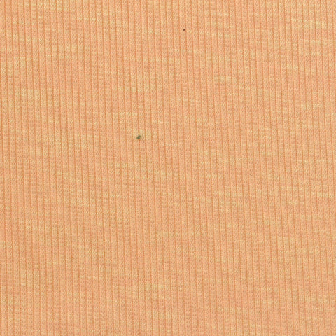Peach Marl Rib Knit, Poly-Viscose, 235 gsm